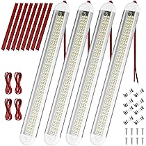 URAQT Barre LED 12V Super Luminose - 2 Pezzi Da 120 LED, 1600LM Per Auto, Camper, Barca E Casa - Foto 12