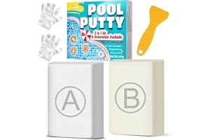 Reparationssats Pool - 340g Tvåkomponent Epoxylera, Reparation Under Vatten Fukt, Sprickor Kakel Glasfiber Betong Cement, Över och Under Vattenytan Poolkitt