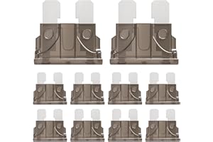 ALLECIN 50 sztuk Standardowy bezpiecznik samochodowy 2 A Standardowy bezpiecznik lamelowy 2 A bezpiecznik samochodowy do kamperów, ciężarówek, motocykli, łodzi