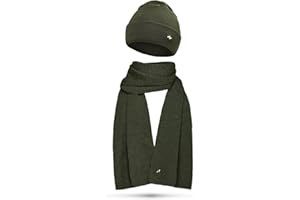 NYTTED® Merino Mütze und Schal Set für Damen & Herren | Made in Germany | 100% Feinste Merinowolle | Kuschelig Weiches & Warmes Set