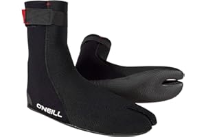 O'NEILL Stivaletti Mute O';Neill Heat Ninja 3mm Split Toe Boot Black - Unisex - Stivaletto Anti-risciacquo. 3 Millimetri -
