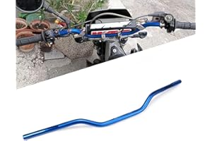 JFG RACING Manubrio Moto 22mm,Manubri Piega Bassa 7/8" Universale für SX EXC CRF YZF KXF KLX RMZ DRZ Pit Bike Dirt Bike ATV Quad Motocross-Blu