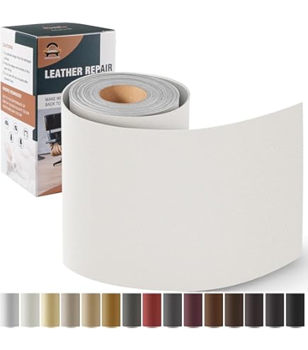FBKOQKU Reparatiestickers voor leer, zelfklevend, 10 x 200 cm, reparatiepleisters voor leer, kunstleer, zelfklevend, voor banken, autostoelen, meubels, tassen, jassen (glad zwart grijs