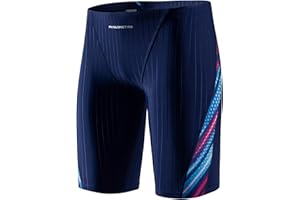 MY KILOMETRE Jammers Maillot de Bain Long pour Homme, Imprimé Vert