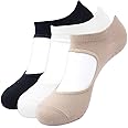 BALENZIA SocksXpress Anti Bacterial Anti-Skid Yoga Regular Socks For Women|Made With Bamboo And Spandex For Yoga/Pilates/Dance/Ballet|Women Yoga Socks For Barefoot Workout Pack Of 3