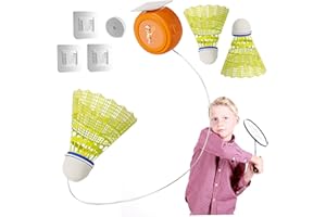 WEDHAPY Badminton Rebound Trainer Badminton Trainer 3pcs Officisez auto-exercice Badminton Kit d'entraînement Single Trainer ajusté Badminton avec des cordons élastiques pour les enfants Adulte Type 1