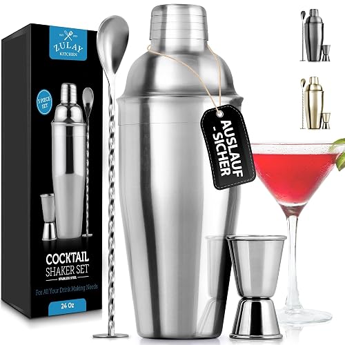 Zulay Kitchen Boston Shaker 700 ml, Edelstahl