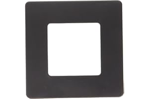 ABB Zenitech - Plaque de Finition Noir - Venus - Compatible Mécanisme d'Appareillage Électrique - Clipsage Facile et Rapide - Installation sans Vis Apparentes - Design Élégant pour Intérieur Moderne