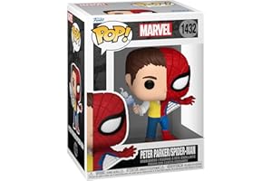 Funko Pop! Marvel: Split - Spider-Man - Spider/Parker​ - Marvel Comics - Figurine en Vinyle à Collectionner - Idée de Cadeau - Produits Officiels - Jouets pour Les Enfants et Adultes