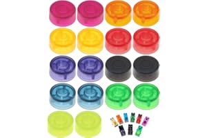 OriGlam 18 tapas de pedal de efecto de guitarra, efecto de uña de pie, tapa protectora de pedal para accesorios de efecto de guitarra