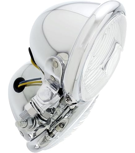 Farale Anteriore Bates Style 5 3/4 Pollici Cromato - SHIN YO (H4, 12V, Luce Posizione)