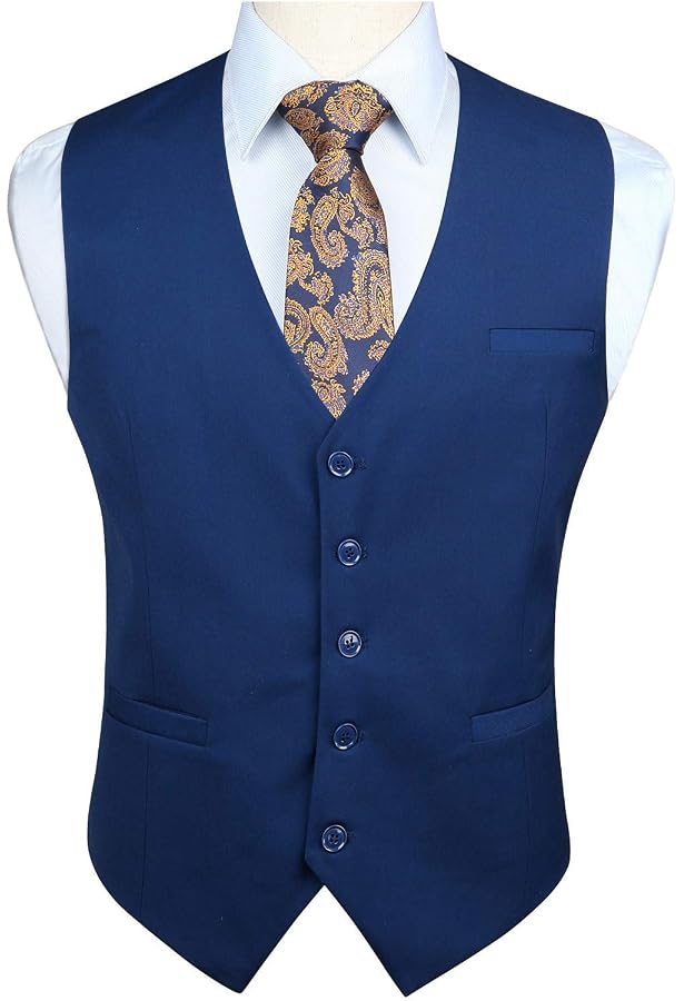 Gilet Homme En Velours Côtelé Sans Manches - Style Vintage Western, Col En V, 6 Boutons, Pour Mariage, Fête