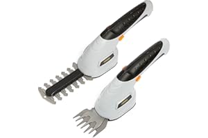 VonHaus 2 in 1 Cordless Hedge Trimmer & Grass Cutter 3.6V – Rechargeable Lithium-Ion Battery, 2 Interchangeable Blades, Lightweight, Handheld – For Lawn Edging, Cutting Hedges, Shrub Shears