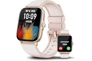 ASWEE Smart Watch for Men Women, Fitness Watch with Intelligent Reminders and Phone Calls, Activity Trackers with Heart Rate Sleep Monitor, 1.85" Touch Screen Pedometer for Android iOS