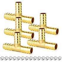 Per Tubi Carburante, Gas, Acqua E Aria Raccordo A T In Ottone - Foto 4