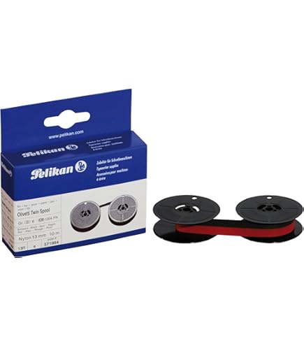 Nastro A Inchiostro Pelikan Gruppo 1 D - Per Macchine Da Scrivere Triumph-Adler, Nero, 13mm X 10m - Foto 5