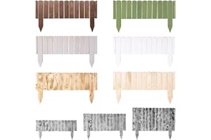 BooGardi Rollborder Holz · 6 Farben · Höhe 20/30/40 cm · grau 20cm x 200cm · Beetrolli als Flexible Beetumrandung Mähkante · Steckzaun Blumenbeet