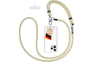 AMAYO Chaîne de téléphone portable universelle à porter autour du cou, lanière, réglable, sangle de téléphone portable, cordon, cordon pour téléphone portable, compatible avec n'importe quel téléphone