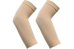 LIOOBO 2 Paare Kompression Arm Ärmel Lymphödem Armwärmer Former Armstulpen Armstrumpf Armmanschette Kompressionsmanschette für Ellbogen Arm Sleeve