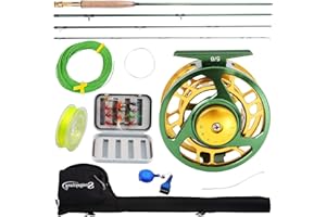 Sougayilang Fly Fishing Rod and Reel Combo - Lightweight Portable Complete Starter Package