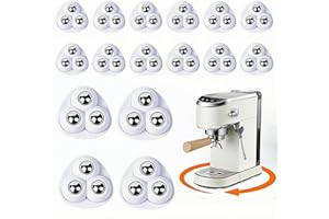 NUCALT 16 Pezzi Autoadesive Ruote a Sfera Rotelle Adesive Rotelle per Spostare Mobili per Spostare Mobili 360° Ruote a Sfera Mini Ruota Universale Autoadesiva per Piccoli Mobili Scatola（Bianco）