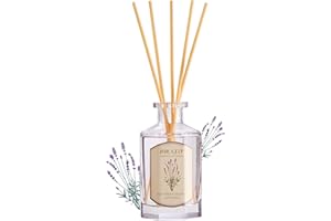 ‎AIRKEEP Airkeep Raumduft Southern France Lavender Duft, 180ml Reed Diffuser mit 8 Duftstäbchen, Deko für Schlafzimmer, Badezimmer, Büros, Schränke