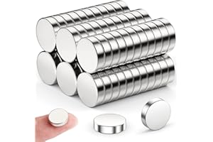 FINDMAG Lot de 50 petits aimants puissants de 12 mm x 3 mm pour tableau magnétique, petits aimants pour réfrigérateur, tableau blanc, aimants de réfrigérateur pour artisanat, assemblage de pièces