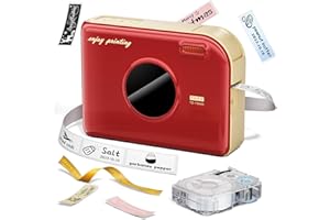 Phomemo A30 Label Maker, Mini Bluetooth Label Printer Thermal Transfer Printing Sticker Printer for Home Office Small Business School Students, Portable Label Maker, Works with Tablet, Phones & PC