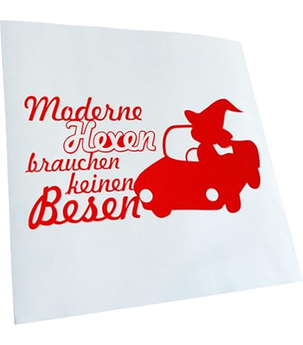 Kleine Hexen Aufkleber 15cm - Auto Sticker Frei Farbwahl