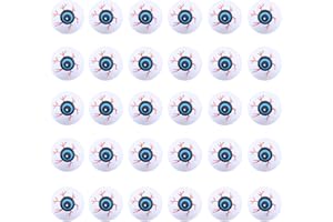 NICWHITE Halloween Eyeballs Bouncy Creepy Eye Balls for Kids Toys, 30pcs 1.5In Fake Eye Balls Hollow Eyeballs for Halloween Party Favors Goody Bag Fillers, Halloween Terror Props for Haunted House Decoration