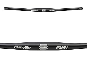 Funn Flame PG Mountain Bike Handlebar with Bar Clamp 31.8mm and Width 680mm, Tough and Lightweight Alloy Riser Handlebar for MTB, BMX and Road Bike (Black)