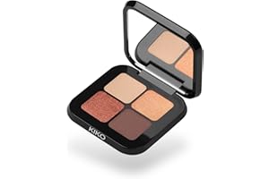 KIKO Milano Bright Quartet Eyeshadow Palette 03 | Paleta Czterech Spiekanych Cieni Do Powiek, Do Stosowania Na Sucho I Na Mokro