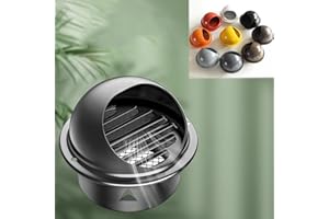 Duchunsheng Griglia di Ventilazione Griglia Aerazione Tubo Cappa 100 150 160 180 200mm, Griglia Esterna Cappa Cucina Rotonda in Acciaio Inox, Griglia Ventilazione Griglia Aerazione Tonda Tubo Cappa