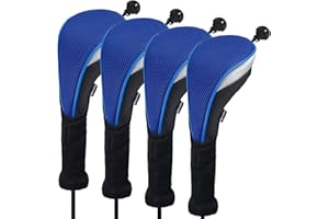 Andux 4 pcs/lot Long cou couvertures de tête de club de golf hybride avec interchangeables sans étiquette. Ctmt-02
