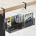 sooyinpaint Under Desk Side Storage, Table Side Hanging File Organizer, Adjustable height No Drill Desk Side Storage for Document Organizer For Office & Home (Side Storage)