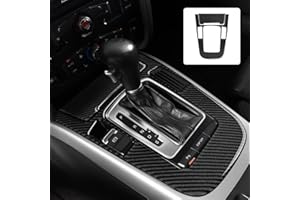 OYDDL Auto Kohlefaser Schaltknauf Schalthebel Cover Trim Kompatibel mit Audi A4 B8 A5 S4 S5 Q5 RS4 RS5 Zubehör (Stil B)