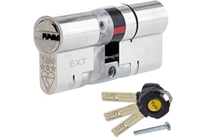 50 (INT) X 50 (EXT) 50/50 Nickel YALE Platinum 3 Star Euro Cylinder Barrel Anti Snap Bump High Security uPVC Door Lock TS2007:2014 Lock