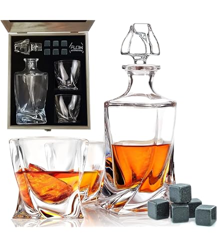 Whisky-Dekanter „Goldener Tiger“ Von Vista Alegre – 800 Ml, Handgeschnittenes Kristall Mit 24-karat Goldveredelung