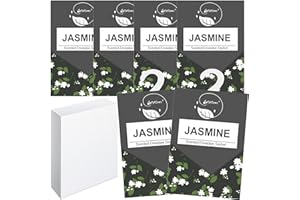 GOPERFUMME 6pcs Wäscheduft Schrank Duftsäckchen Kleiderschrank Dufterfrischer, Duftbeutel Kleiderschrank Duft Hanging Beutel, Schrankdeo Natürlichen Geruch Sachet, Duftsachet, Schrankduft Frische (6Jasmin)