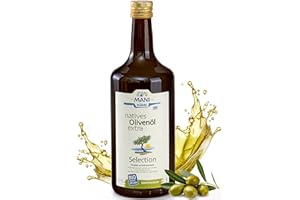 ‎MANI MANI Bio Olivenöl Nativ Extra 1L – Kaltextrahiertes Premium Olivenöl aus Griechenland (Kreta) – 100% naturbelassen – Extra Virgin Olive Oil, vegan & nachhaltig, reich an Polyphenolen