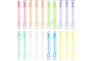 SULOLI 20pcs Bulles de Savon，Mini Tubes de Bulles de Savon-Bâtons à Bulles-Jouets à Bulles pour Anniversaire d'enfant Mariage Halloween Noël et Jeux Exterieur（10.5 * 1.2cm）