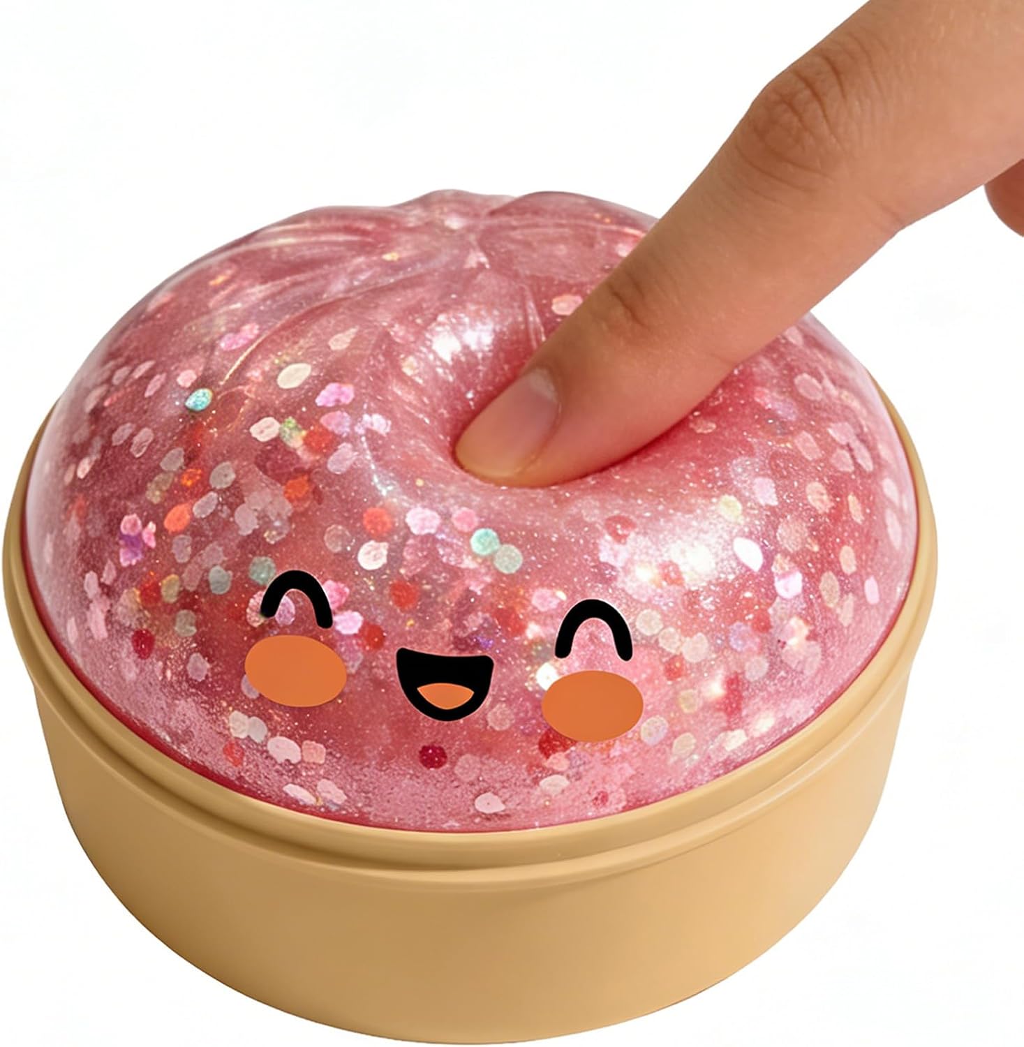 Squishy De Bola De Masa | Juguete Sensorial Colorido De Dumpling Fidget | Juguetes Sensoriales Blandos con Dumplings Glittering | Juguete Antiestrés Fisget Suave con Forma De Comida | Toque Realista