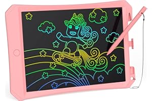 ‎TUGAU TUGAU LCD Schreibtafel für Kinder 11 Zoll Bunte Display Zaubertafel,Löschbarem Zeichenbret Maltafel Spielzeug ab 2 3 4 5 6 Jahre Jungen Mädchen Geschenke (Pink)