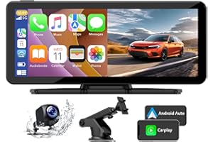 ‎LAMTO Lamto Radio samochodowe z bezprzewodowym A-pple Carplay Android Auto 6,86" radio samochodowe stereo z ekranem dotykowym z ekranem dotykowym Bluetooth, transmisja FM, Airplay, połączenie lustrzane 12
