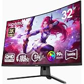 Koorui G3221SC 31.5" 170Hz 1ms QHD Curved Gaming Monit&ouml;r &ndash; 2560x1440, VA Panel, FreeSync, HDMI DisplayPort