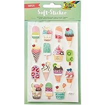 Folia Lot De 25 Autocollants Métalliques I Avec Motifs Estivaux, Idéal Pour Décorer Des Cartes De Vœux, Des Travaux Manuels Et Du Scrapbooking, Papier, Coloré, Taille Unique, Set Pièces