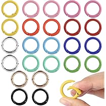 52 Pièces Fermoirs Mousquetons Pivotants Colorés – Clips Homard Métal Pour Porte-Clés, Bijoux & Bricolage