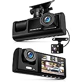3 Kameralı LCD Ekran Ara&ccedil; Kamerası FullHD Geniş A&ccedil;ı &Ouml;n + Arka + Ara&ccedil; İ&ccedil;i Kamera Hareket Sens&ouml;r&uuml; C309