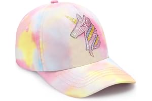 WAWSAM Casquette de Baseball Filles Ajustable Chapeau de Soleil pour Enfants Casquette Enfant Fille