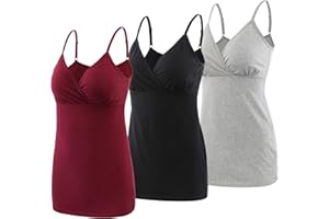 ZUMIY Abbigliamento Premaman Top, Donna maternità Top prémaman T-Shirt Gravidanza Allattamento Top